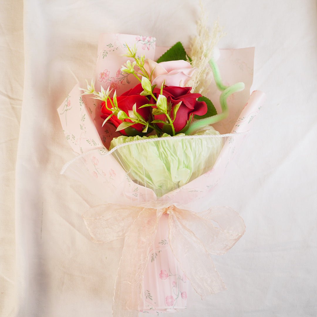 Handcrafted Artificial Rose Bouquet - Memories InsiteRED ROSES